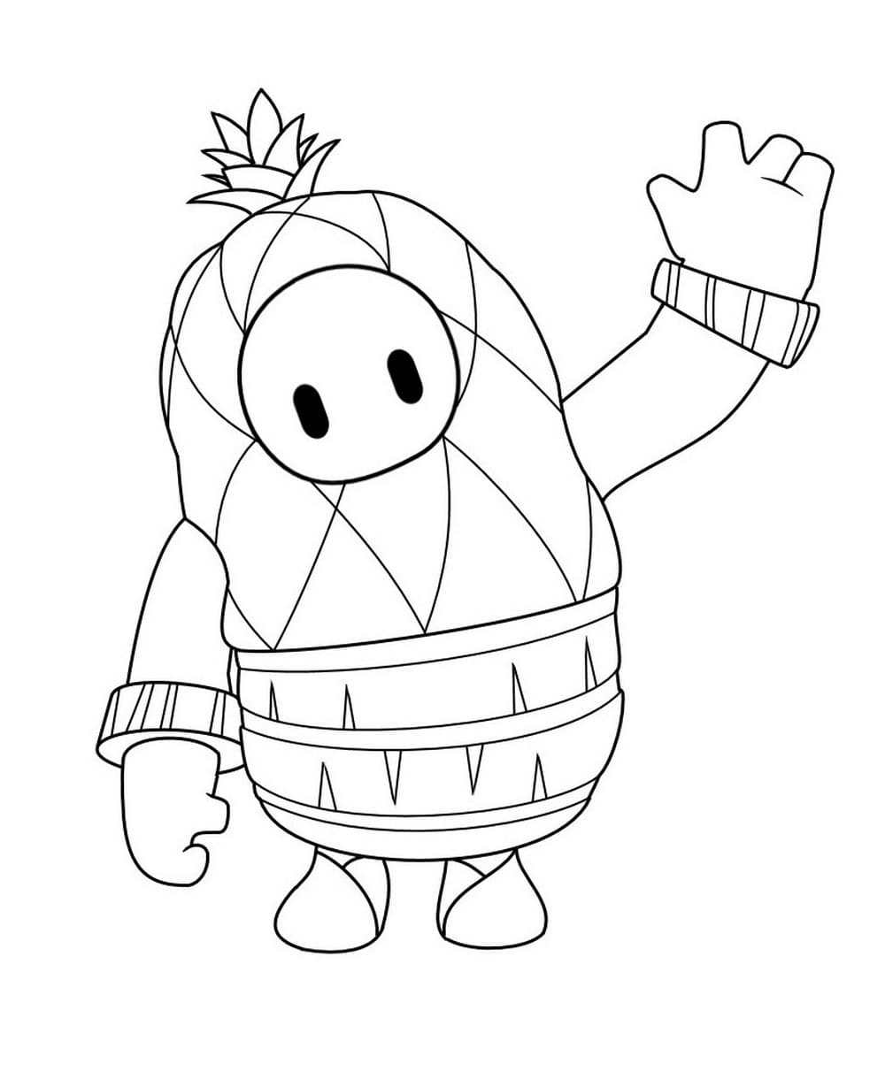 fall guys coloring pages