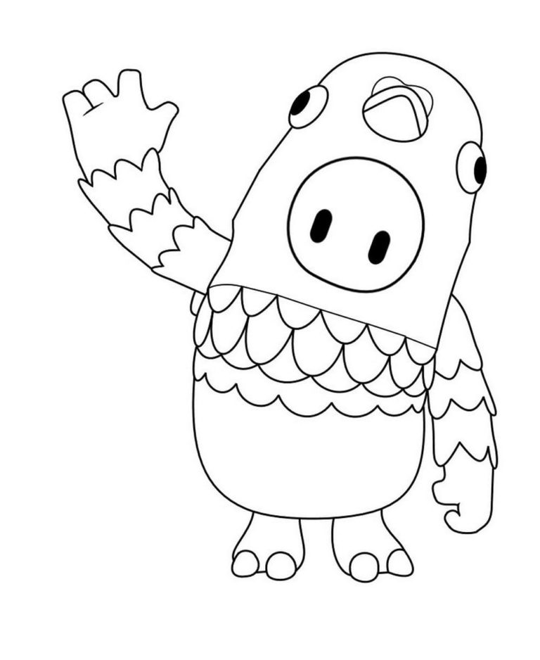 Fall Guys Coloring Pages. Print for Free | WONDER DAY — Coloring pages ...