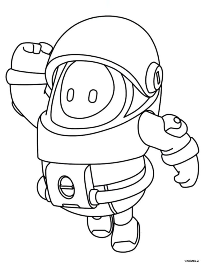 Fall Guys Coloring Pages. Print for Free