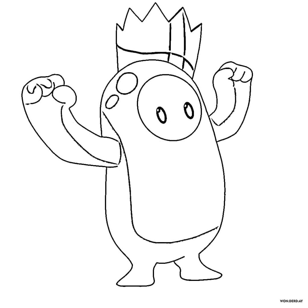 Fall Guys Coloring Pages. Print for Free