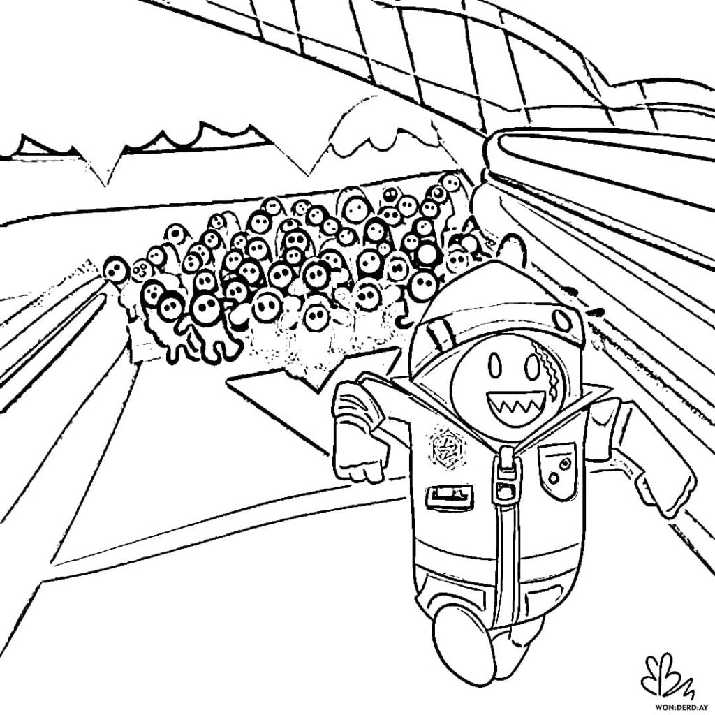 Fall Guys Coloring Pages. Print for Free