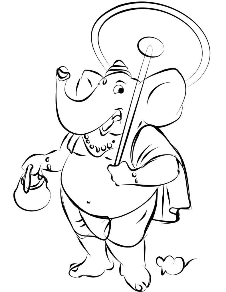 Ganesha Coloring Pages. Print for Free