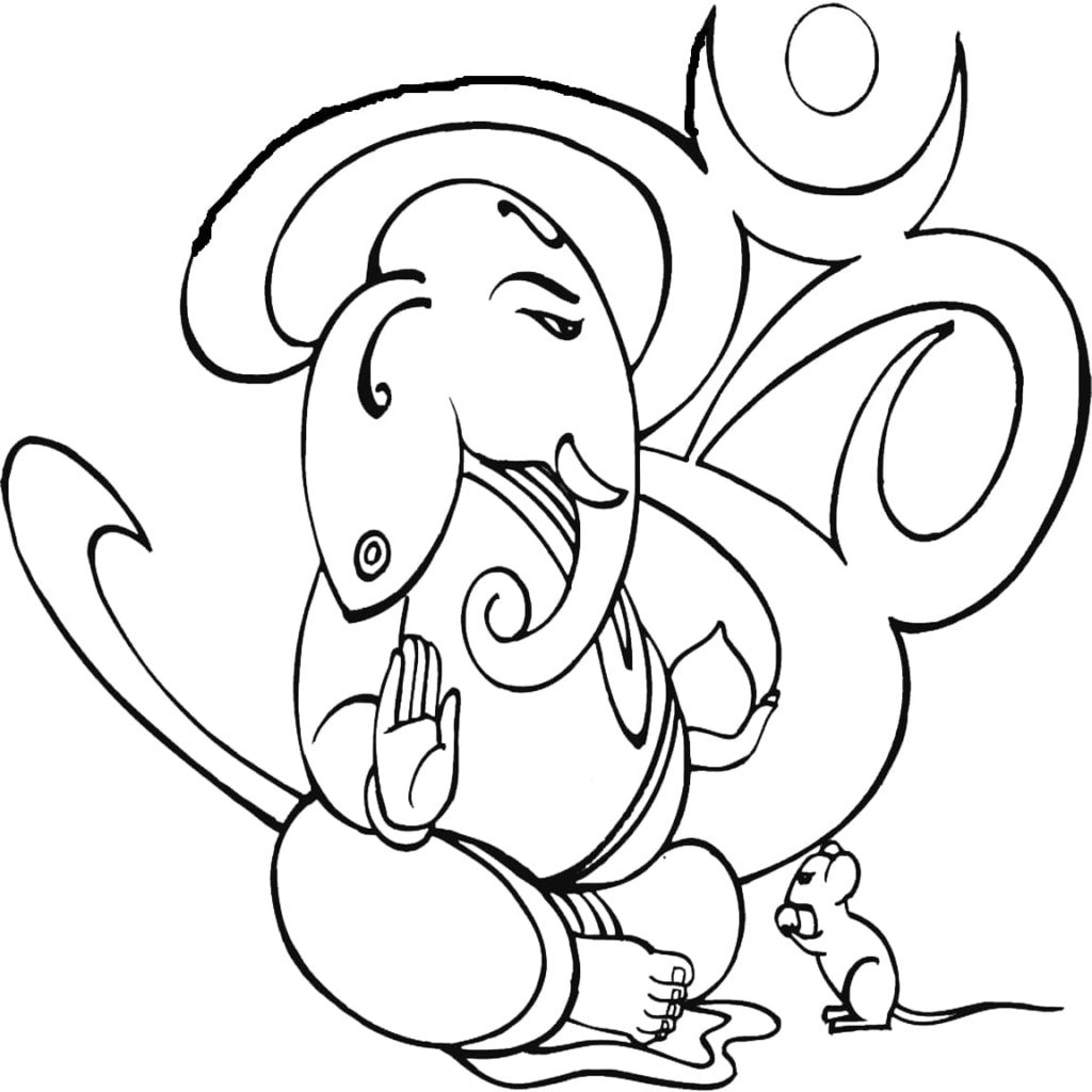 Ganesha Coloring Pages. Print for Free