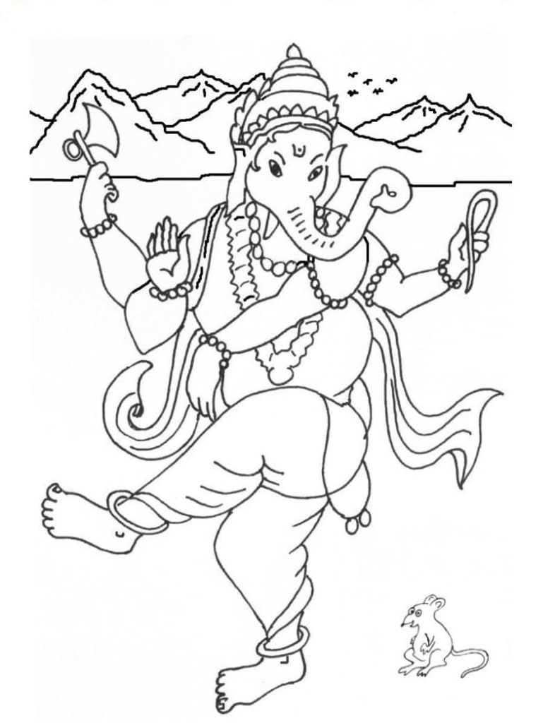 Ganesha Coloring Pages. Print for Free