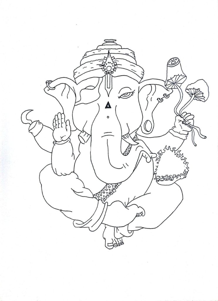 Ganesha Coloring Pages. Print for Free