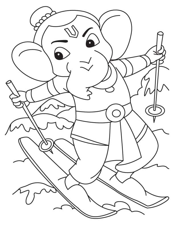 Ganesha Coloring Pages. Print for Free
