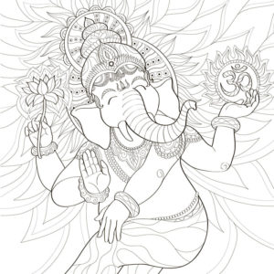 Ganesha Coloring Pages. Print for Free | WONDER DAY — Coloring pages ...