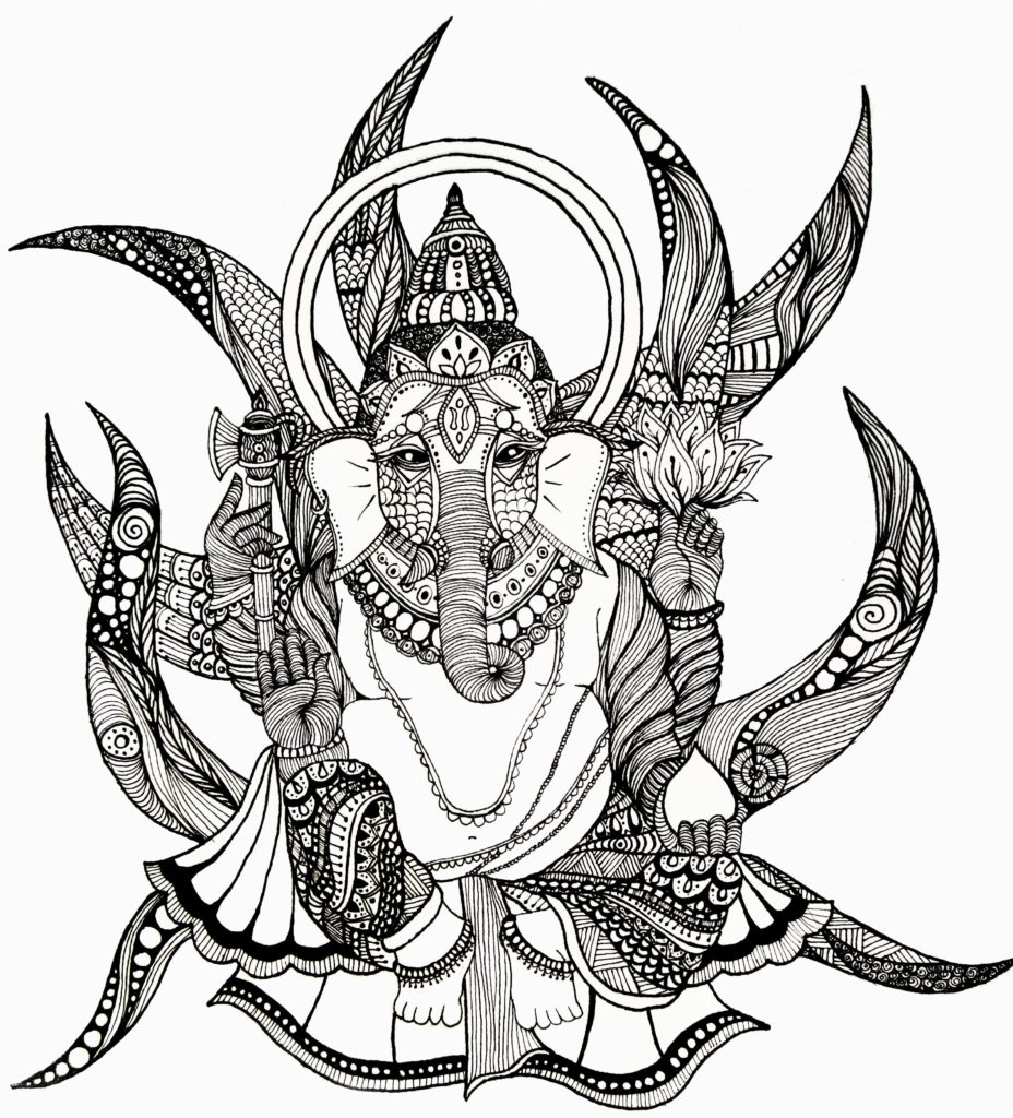 Ganesha Coloring Pages. Print for Free