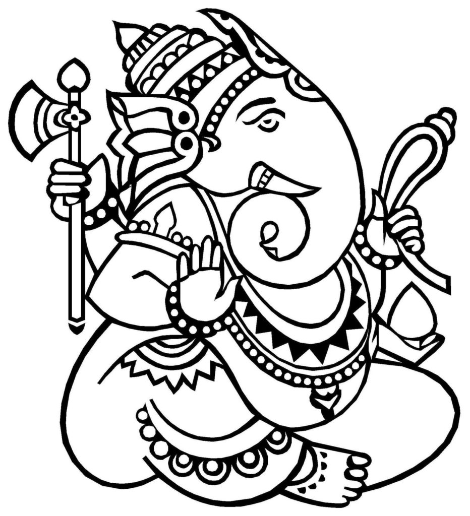 Ganesha Coloring Pages. Print for Free