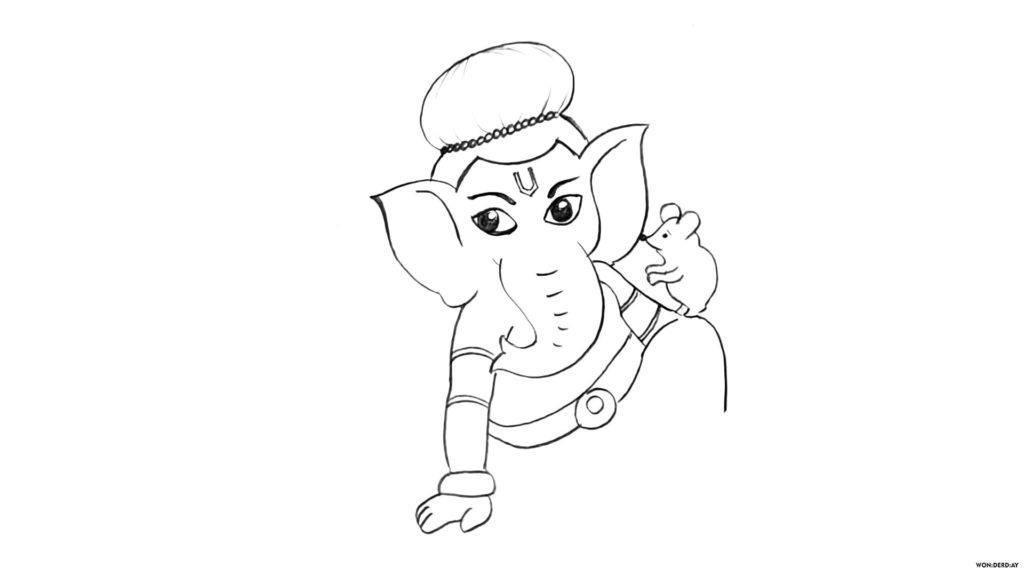 Free Photo | Hindu Deity Ganesha Pencil Sketch on Paper