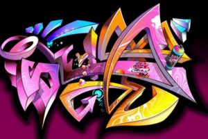 Dibujos de Graffitis para colorear imprimir