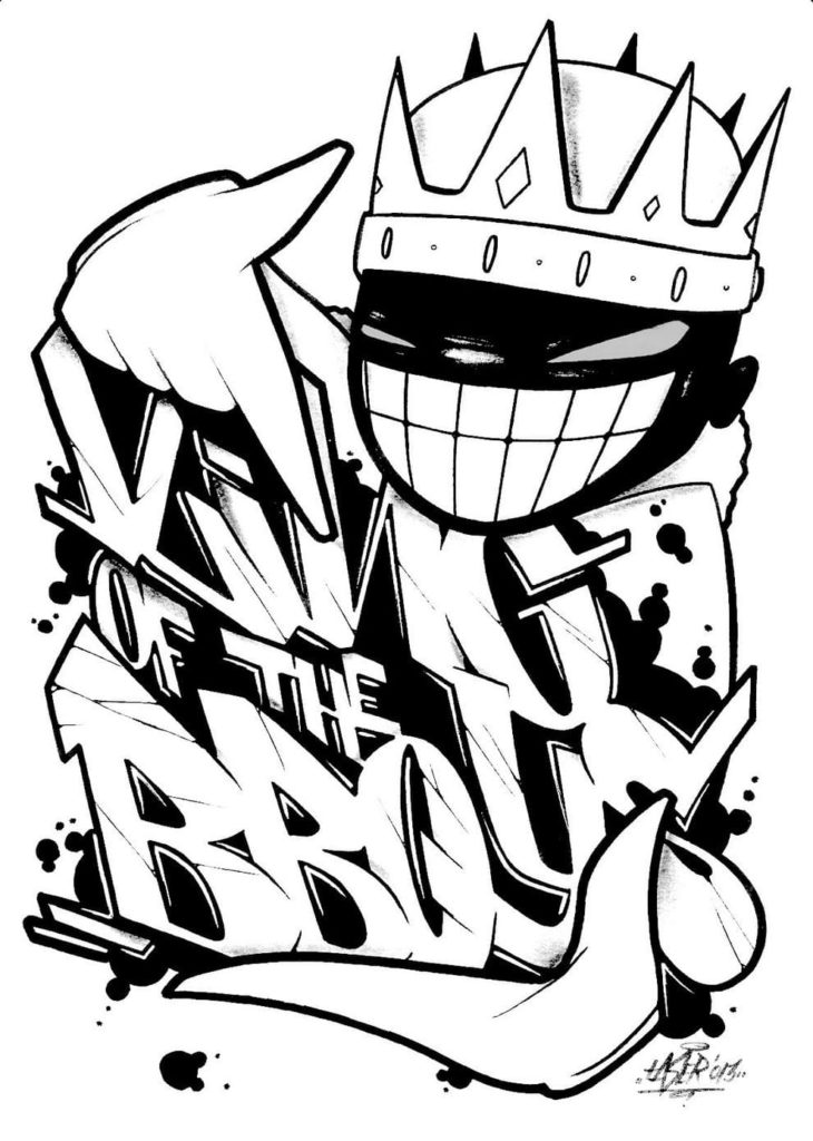 80 Coloriages Graffitis à imprimer