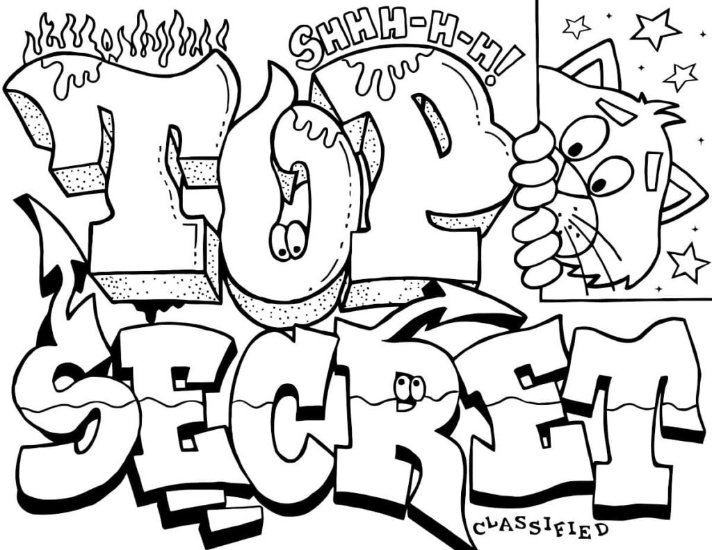 Graffiti Coloring Pages. 80 Best printable Coloring Pages