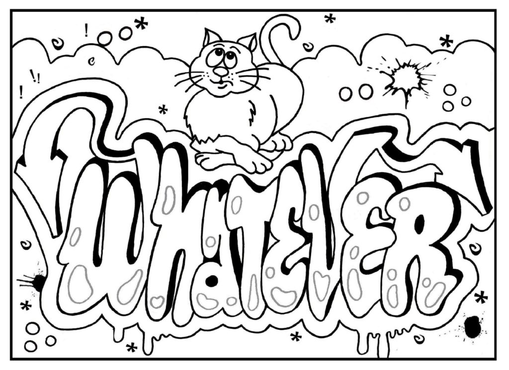 80 Coloriages Graffitis à imprimer