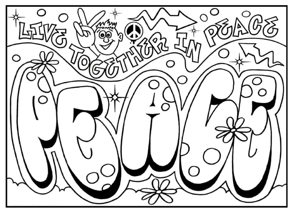 Graffiti Coloring Pages. 80 Best printable Coloring Pages