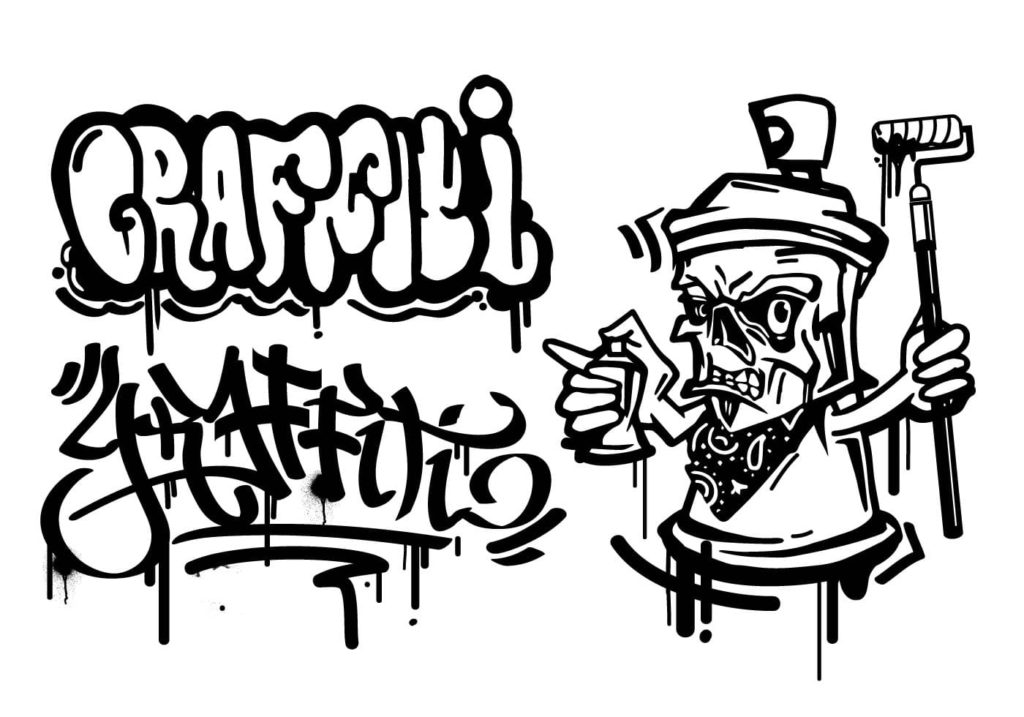 80 Coloriages Graffitis à imprimer