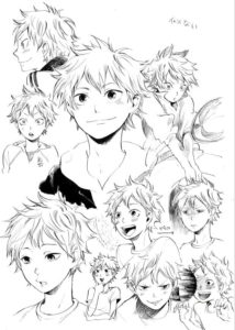 coloring pages haikyuu print for free wonder day