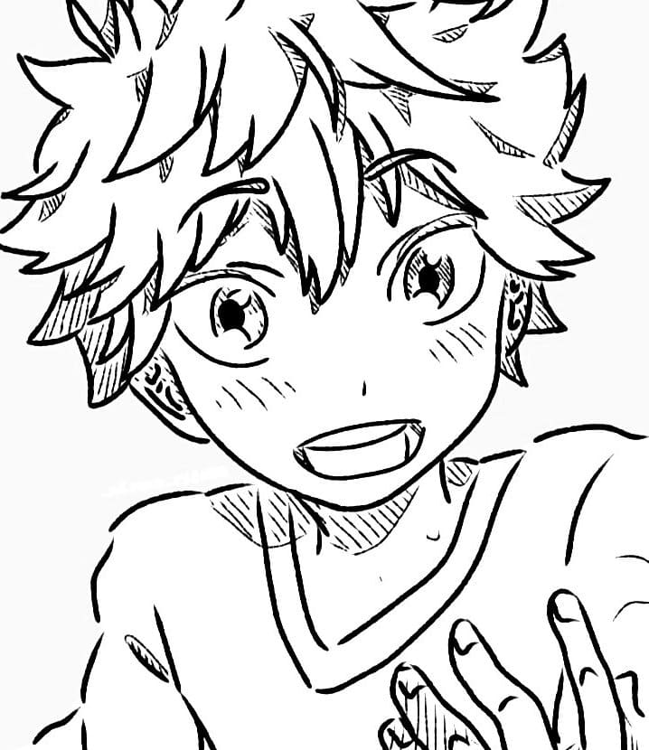 Download Anime Coloring Pages Kageyama - Coloring and Drawing