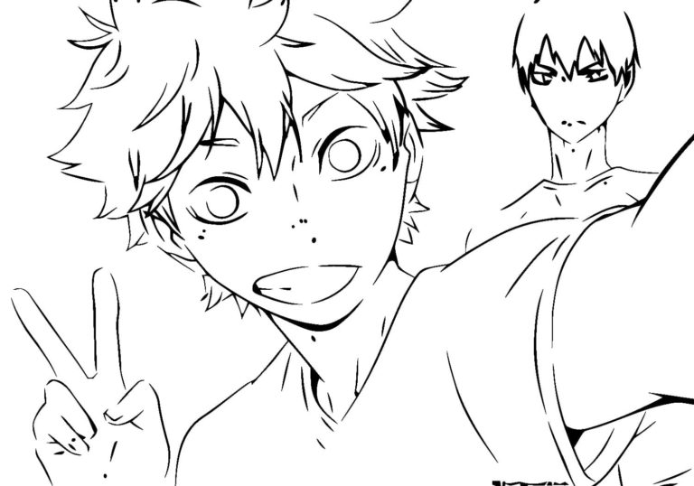 Coloring pages Haikyuu!! Print for free WONDER DAY — Coloring pages