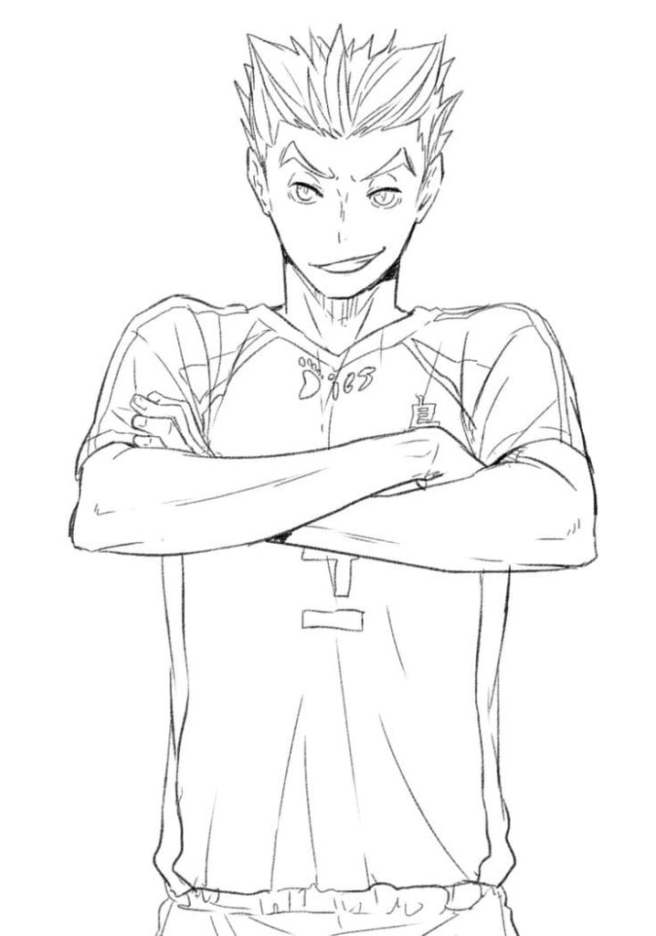 Coloring pages Haikyuu!! Print for free