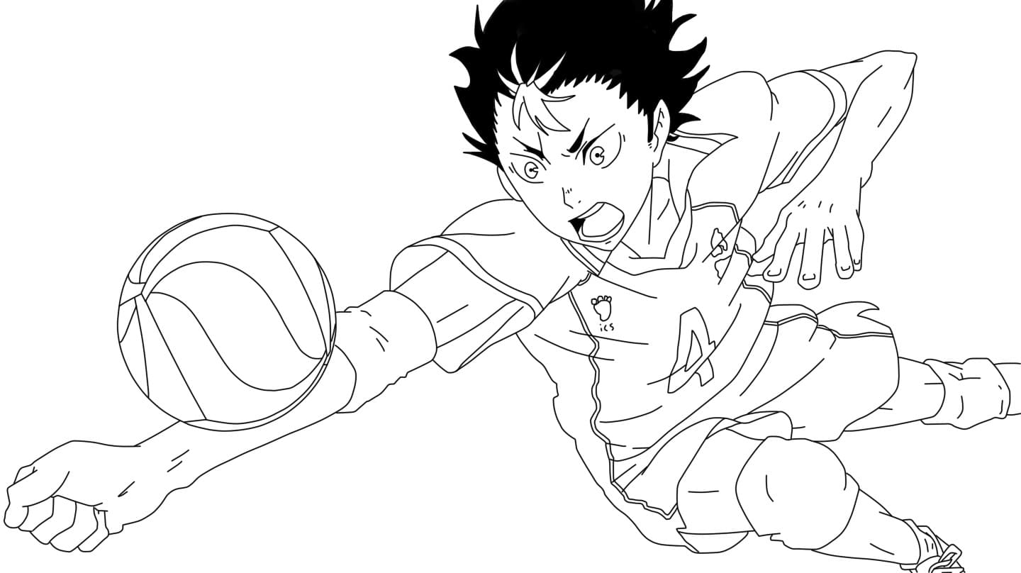 Coloring pages Haikyuu Print for free   WONDER DAY — Coloring pages ...