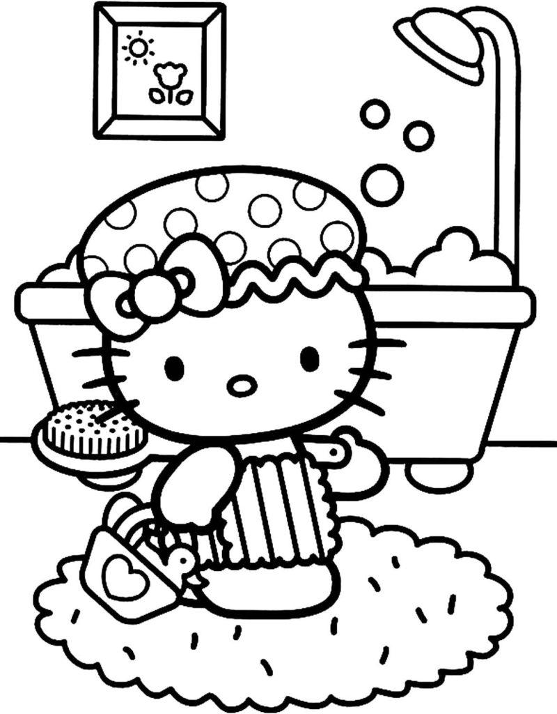 Dibujos de Hello Kitty para colorear. Imprime gratis 100 imágenes