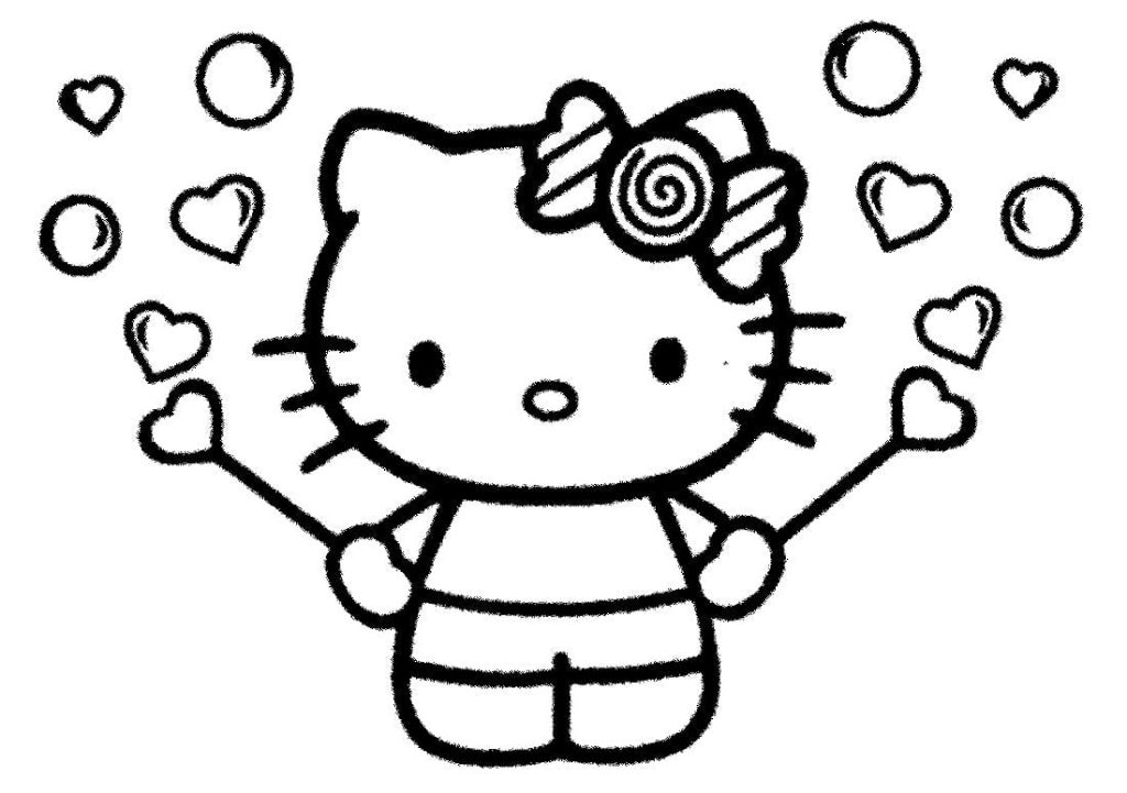 100 Coloring pages Hello Kitty For Print