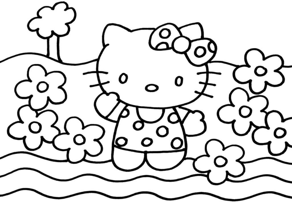 Desenhos de Hello Kitty para colorir. Imprima gratuitamente