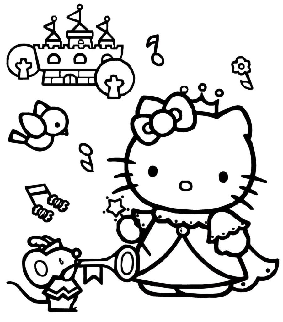 Раскраски Хелло Китти (Hello Kitty). 