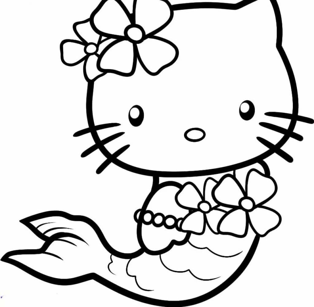 100 Ausmalbilder Hello Kitty zum Ausdrucken