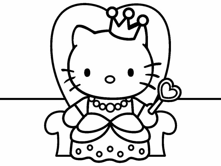 66+ Desenho Para Colorir Hello Kitty