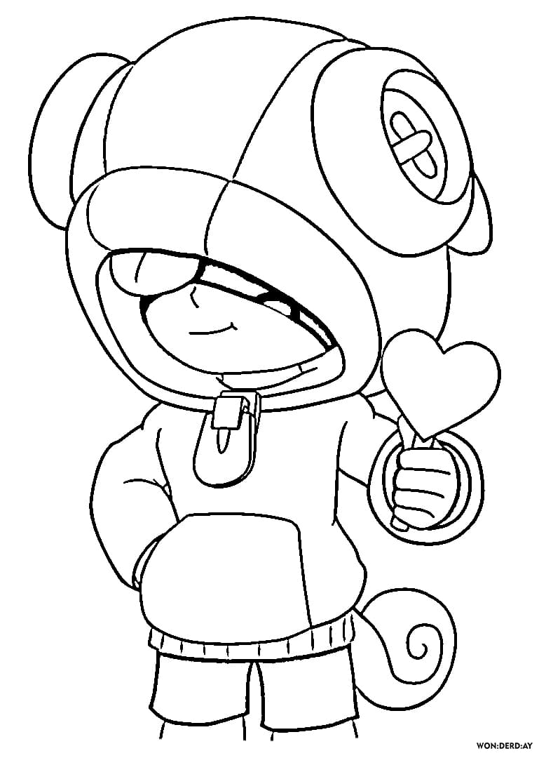 Leon Brawl Stars Coloring Pages Print For Free Wonder Day Coloring Pages For Children And Adults - brawl star coloring pages leon cat