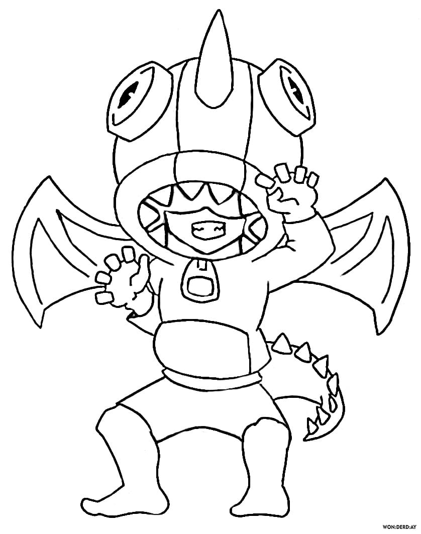 Leon Brawl Stars Coloring Pages Print For Free Wonder Day Coloring Pages For Children And Adults - video di super drago brawl stars