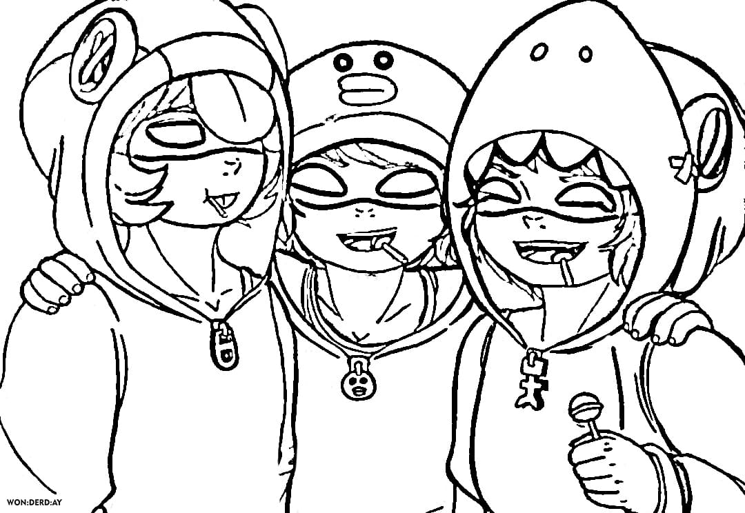 Leon Brawl Stars Coloring Pages Print For Free Wonder Day Coloring Pages For Children And Adults - spike laughing brawl stars