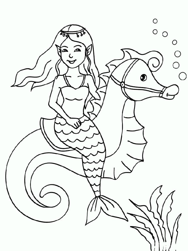 Dibujos de Sirenas para Colorear. 120 Imágenes para Imprimir