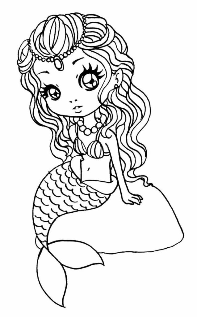 Mermaid Coloring Pages. 120 Images to Print