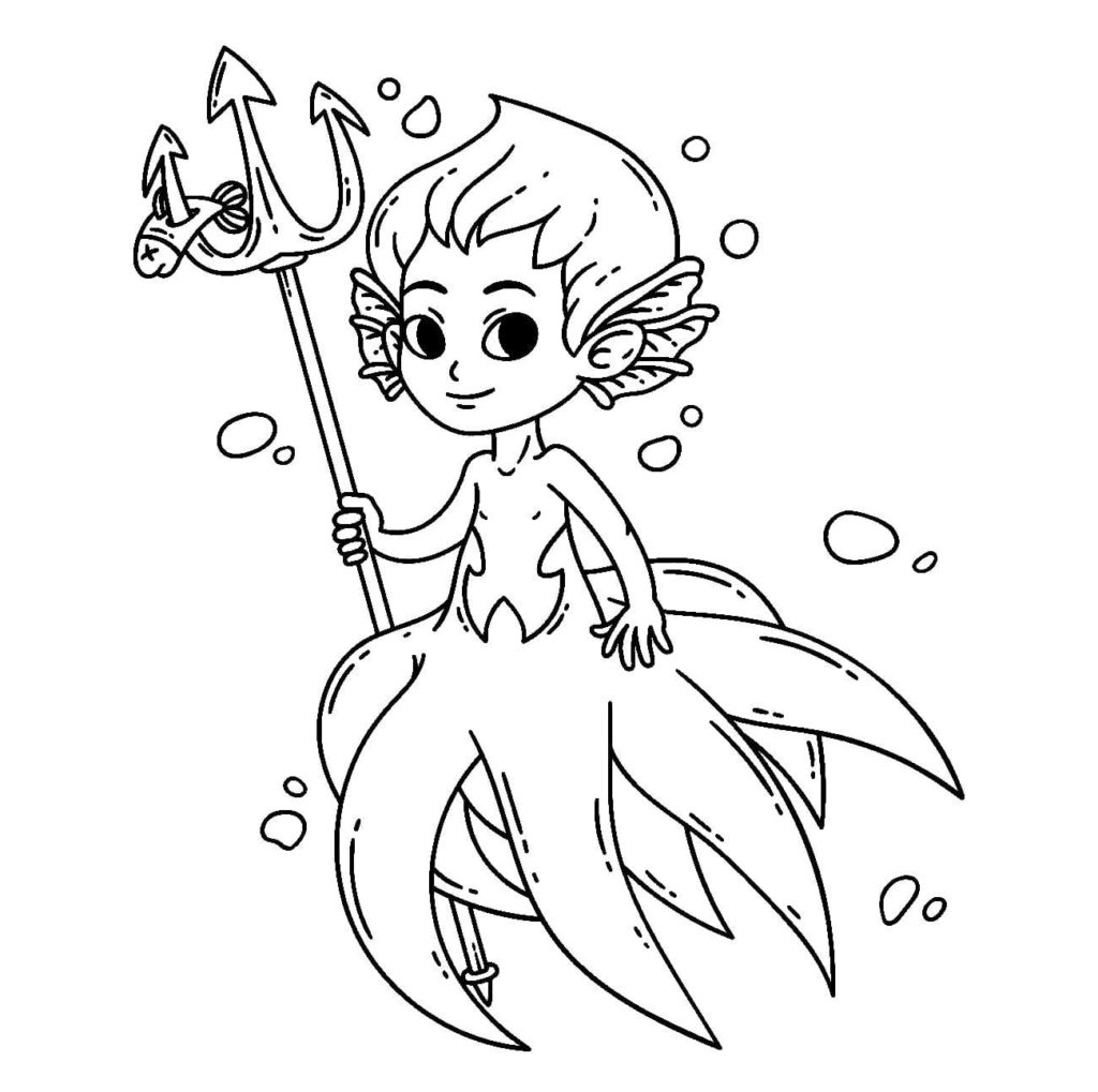 Mermaid Coloring Pages. 120 Images to Print