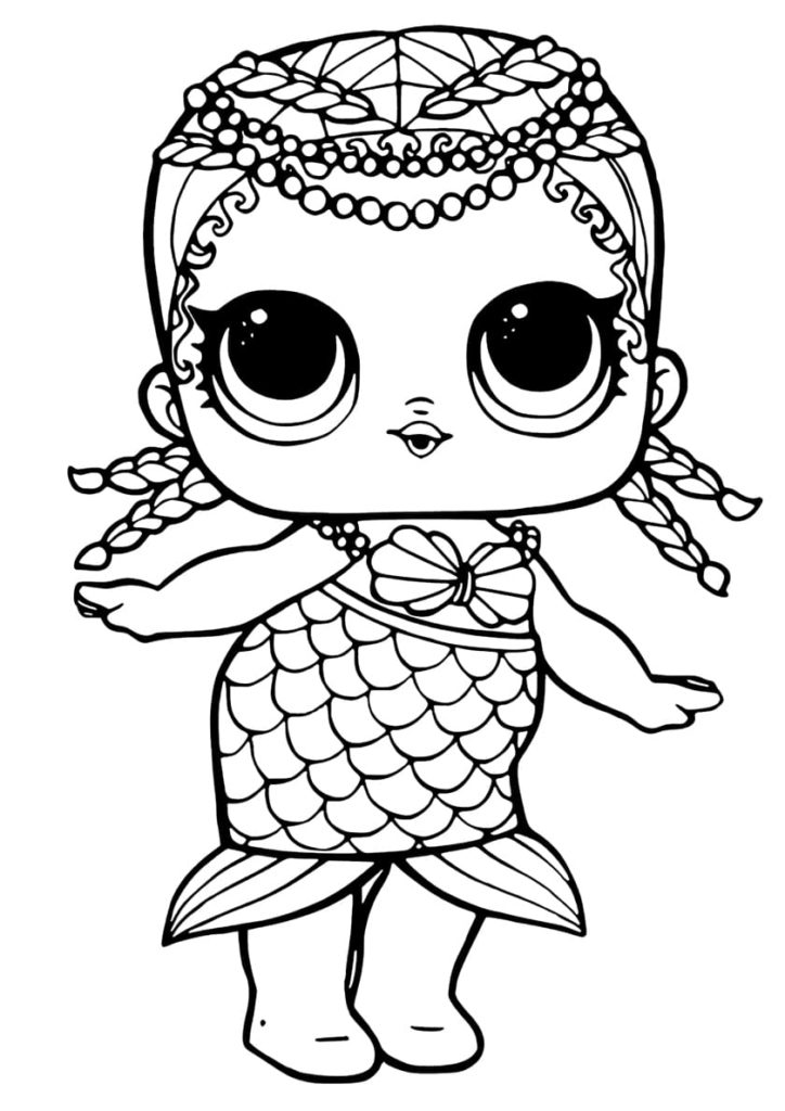 Mermaid Coloring Pages. 120 Images to Print