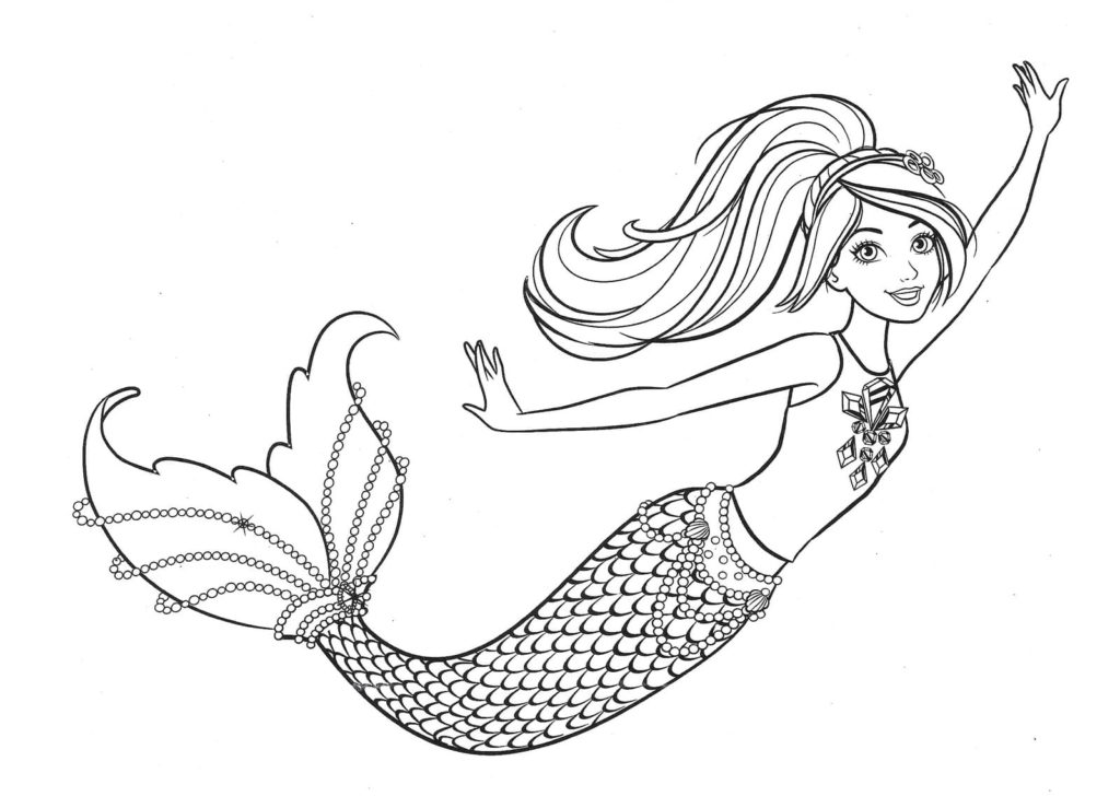 Mermaid Coloring Pages. 120 Images to Print