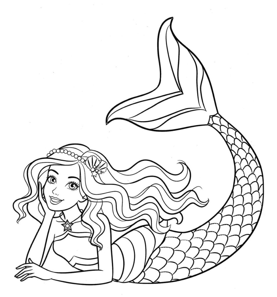 Mermaid Coloring Pages. 120 Images to Print