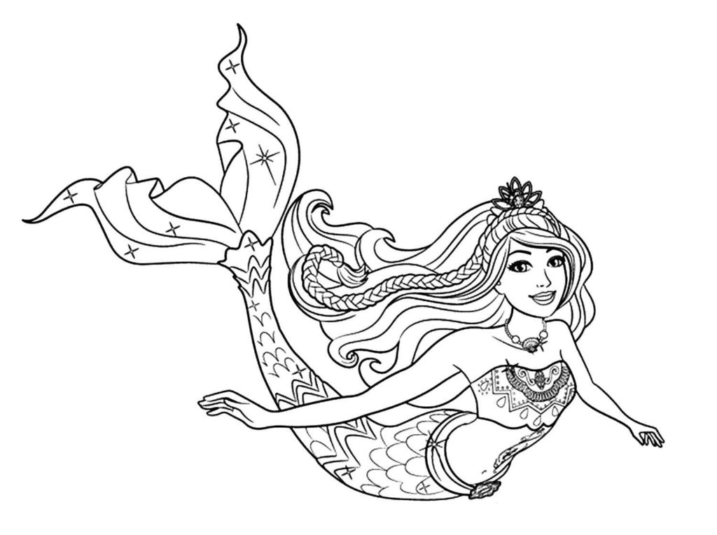 Coloriages Sirène. 120 Images à imprimer