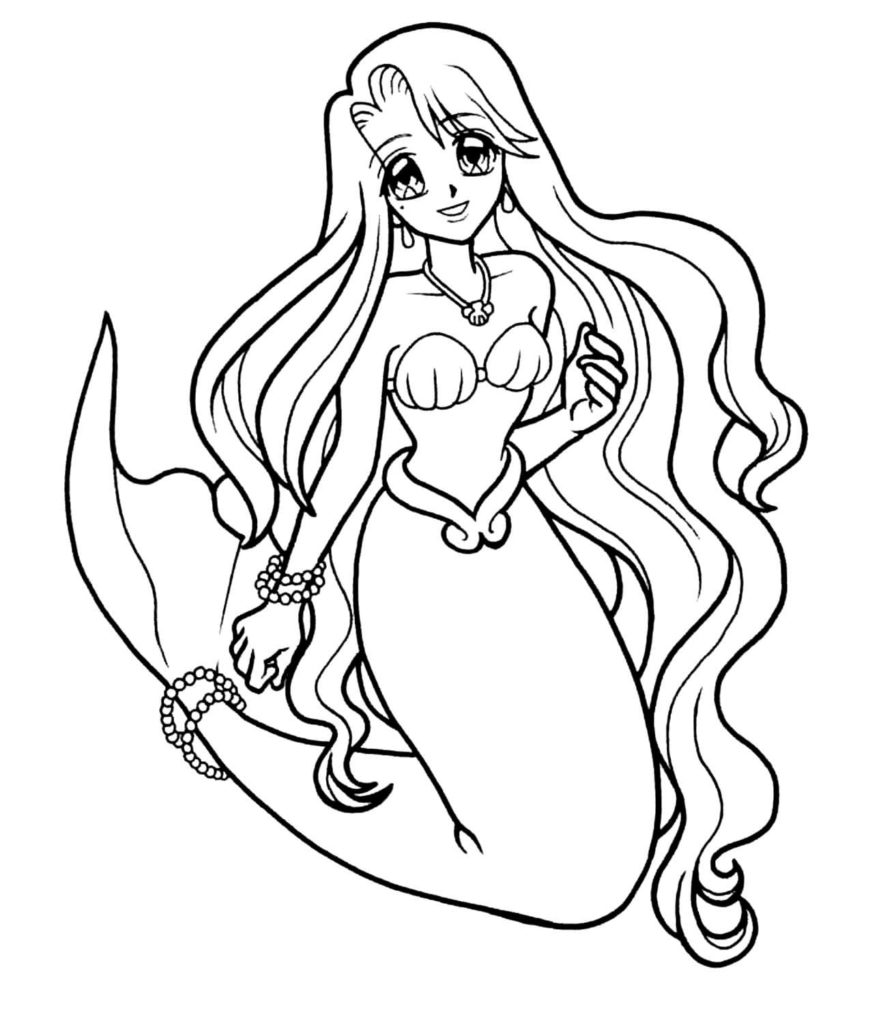 Mermaid Coloring Pages. 120 Images to Print