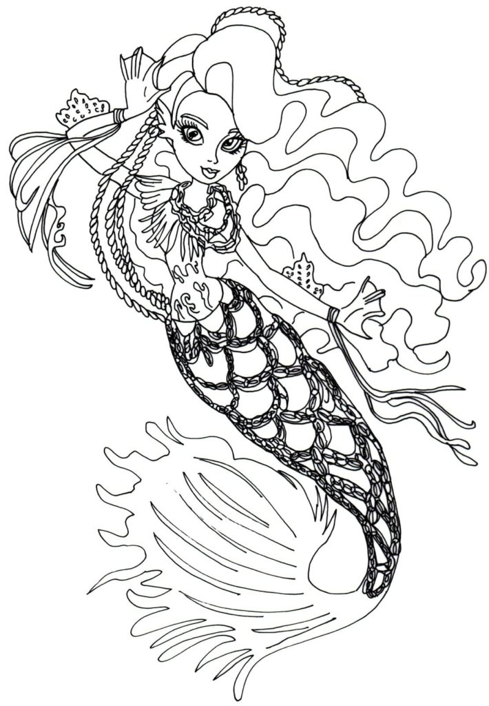 Mermaid Coloring Pages. 120 Images to Print