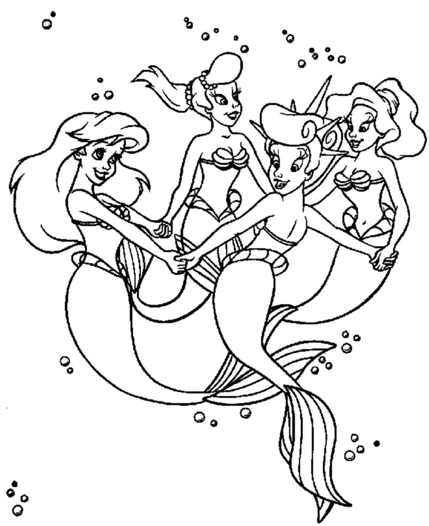 Mermaid Coloring Pages. 120 Images to Print