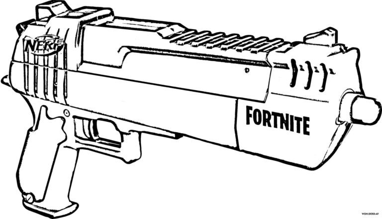 Zombie Strike Nerf Gun Coloring Pages Coloring Pages