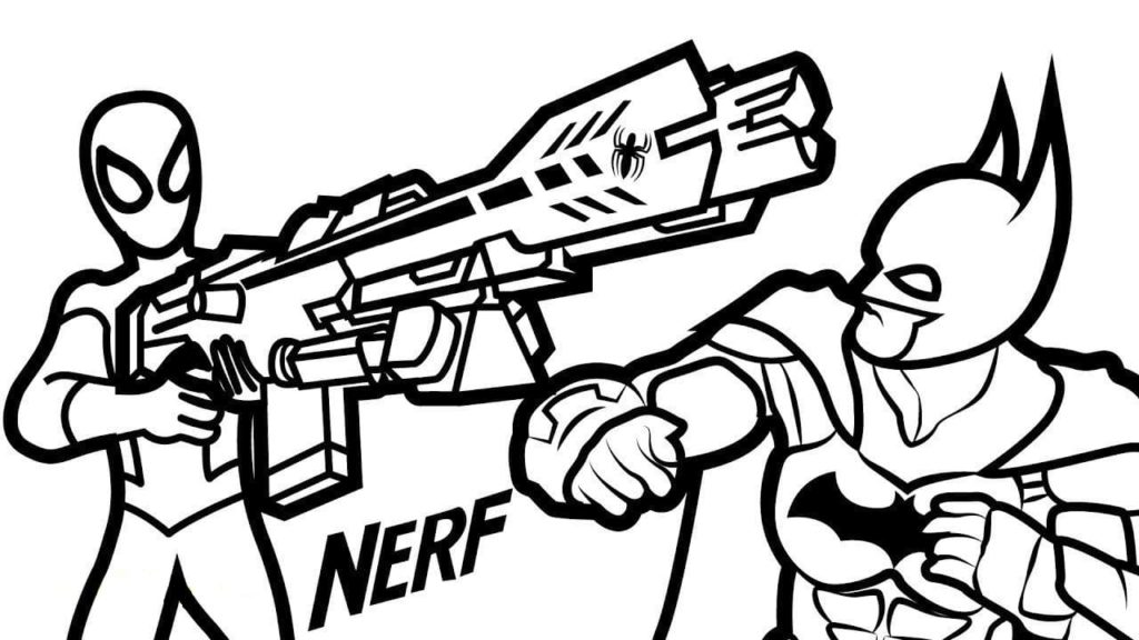 Ausmalbilder Nerf Blaster