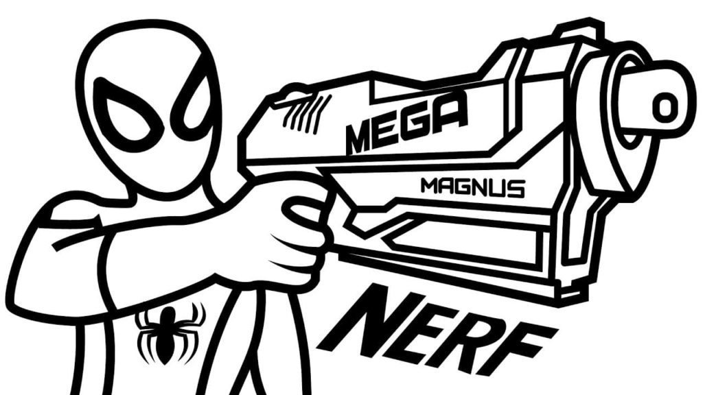 Disegni di Nerf da colorare. Stampa gratuitamente