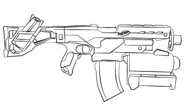 Нерф картинки раскраски