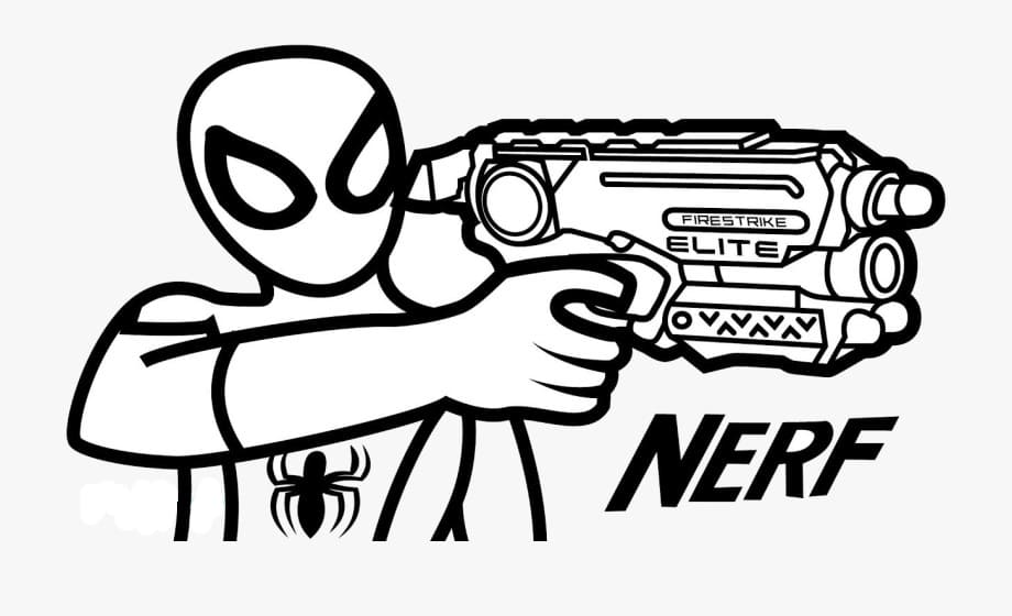 Nerf Guns coloring pages. Print for free