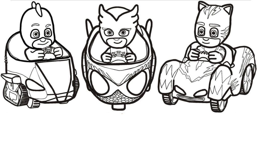 Desenhos do PJ Masks para colorir imprimir e pintar